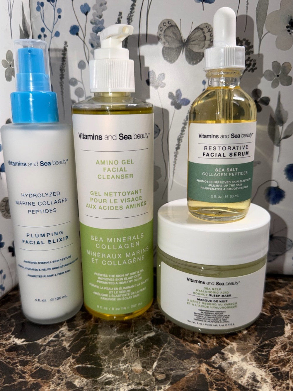Vitamins and Sea Beauty Skincare Set - 4 Piece Set
